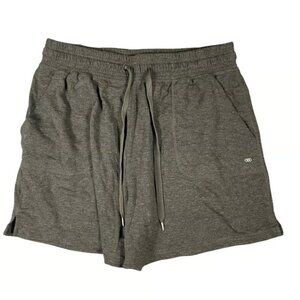 LEG3ND Womens Charcoal Gray Athletic Lounge Shorts XL Drawstring Pockets Casual